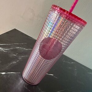 Starbucks Pink Tumbler with Straw